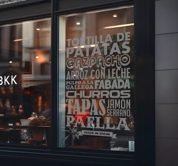 Vinilos decorativos cocina platos España - TenVinilo