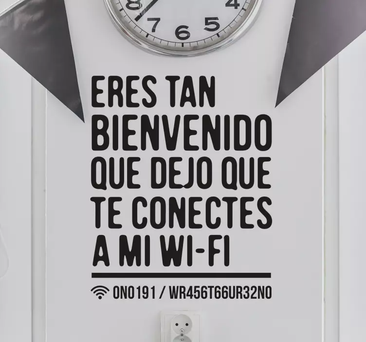 Vinilos para salón conexión WiFi - TenVinilo