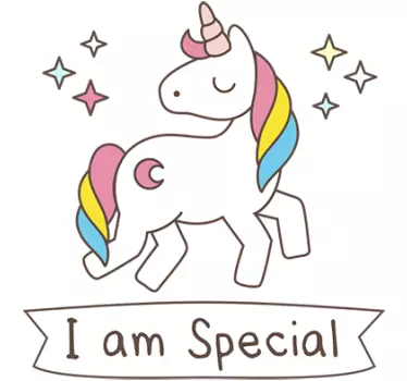 Vinilos infantiles unicornio special - TenVinilo