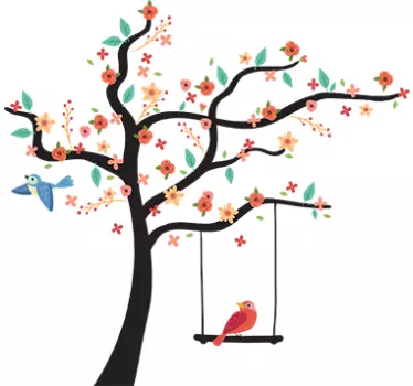 Vinilo árbol de Primavera - TenVinilo