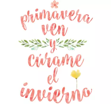 Vinilo día de la primavera - TenVinilo