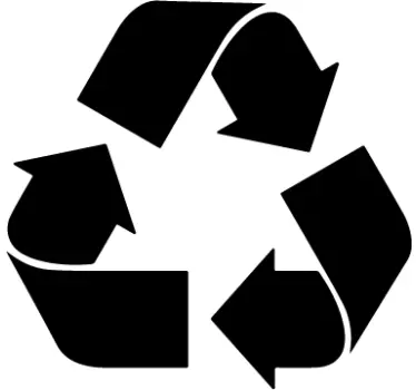Pegatina reciclaje icono - TenVinilo