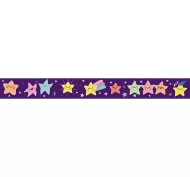 Vinilo pared estrellas de colores - TenVinilo