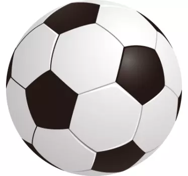 Vinilo infantil pelota fútbol color - TenVinilo