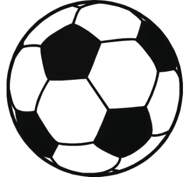 Vinilo infantil pelota fútbol - TenVinilo