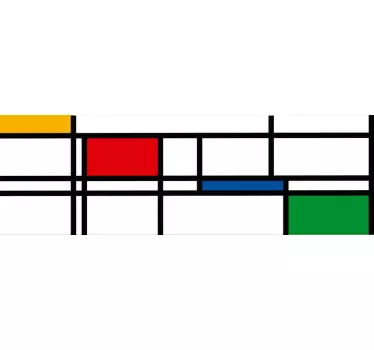 Cenefa adhesiva colores minimalistas - TenVinilo