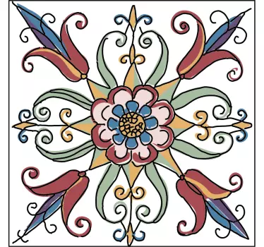 Azulejos adhesivos estilo polaco - TenVinilo