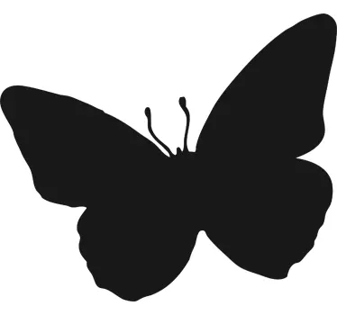 Vinilo pizarra silueta mariposa - TenVinilo