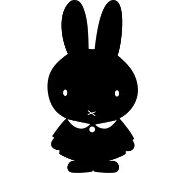Vinilo animal Conejito miffy - TenVinilo