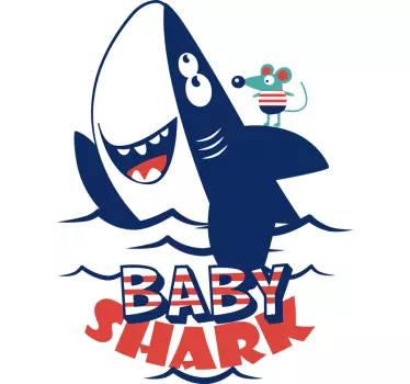 Vinilo pared Baby shark - TenVinilo