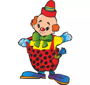 Vinilo decorativo infantil payaso bajito - TenVinilo