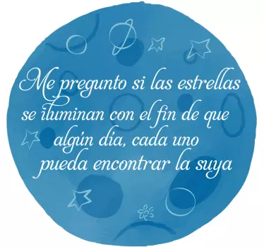 Vinilo decorativo el Principito infantil con frase - TenVinilo