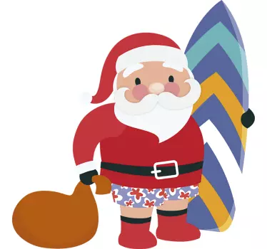 Vinilo de Navidad papa noel - TenVinilo