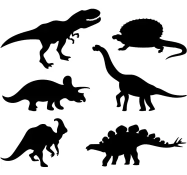 Pegatinas infantiles de dinosaurios variados - TenVinilo