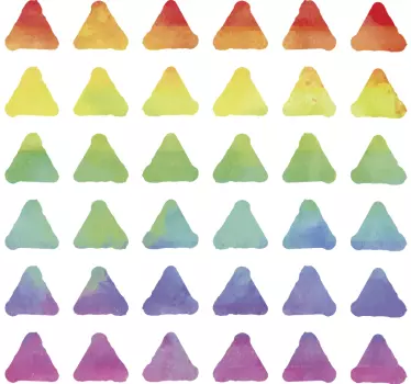 Vinilo adhesivo de triángulos coloridos - TenVinilo