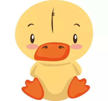 Vinilo adhesivo infantil patito - TenVinilo
