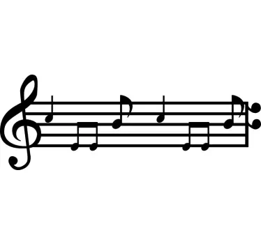 Perchero adhesivo infantil notas musicales  - TenVinilo