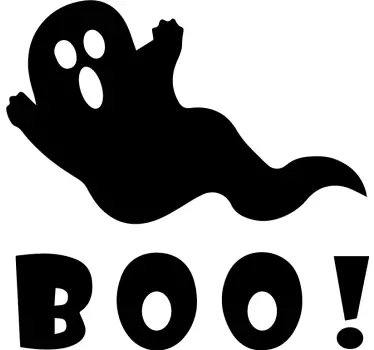 Vinilo Halloween fantasma asustando - TenVinilo
