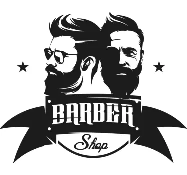 Vinilo para peluquería barbería clásica - TenVinilo