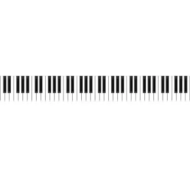 Vinilo decorativo teclado de piano - TenVinilo
