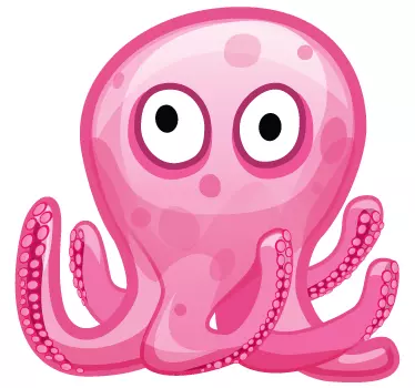 Vinilo infantil pulpo rosa - TenVinilo