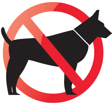Adhesivo prohibido entrar perro - TenVinilo