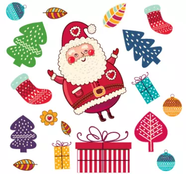 Sticker adhesivo regalos navidad - TenVinilo