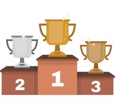 Vinilo decorativo podium olímpico - TenVinilo