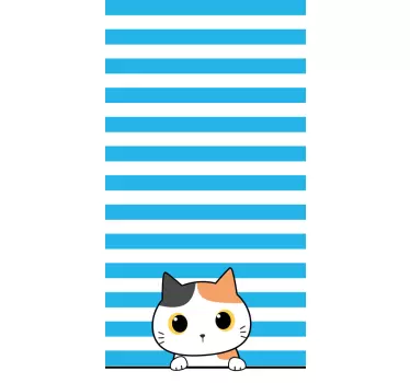 Vinilo para ventana con gato que mira - TenVinilo