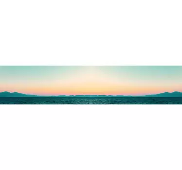Fotomural naturaleza Hermosa puesta de sol junto al lago - TenVinilo