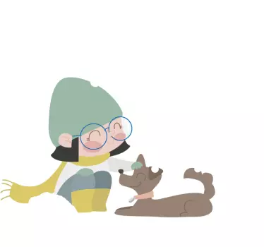 Vinilo infantil bebé chica nieve - TenVinilo