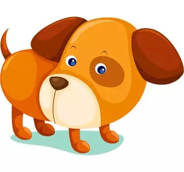 Vinilo infantil cachorro perro - TenVinilo