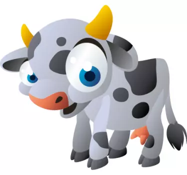 Vinilo infantil animal vaca - TenVinilo