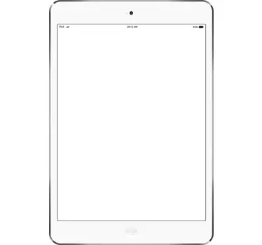 Vinilo para pared living pizarra ipad air blanco - TenVinilo