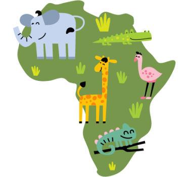 Vinilo mapa África - TenVinilo