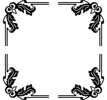 Vinilo ornamental esquinas ventana - TenVinilo