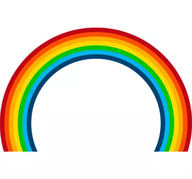 Vinilo decorativo arco iris perfecto - TenVinilo