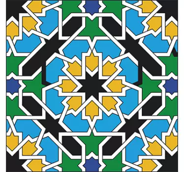 Vinilo decorativo azulejo colores - TenVinilo