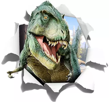 Vinilo 3d trampantojo T-Rex - TenVinilo