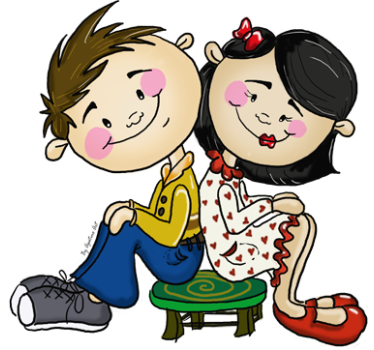 Adhesivo decorativo pareja sentada - TenVinilo