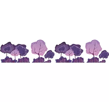 Cenefa adhesiva bosque violeta - TenVinilo