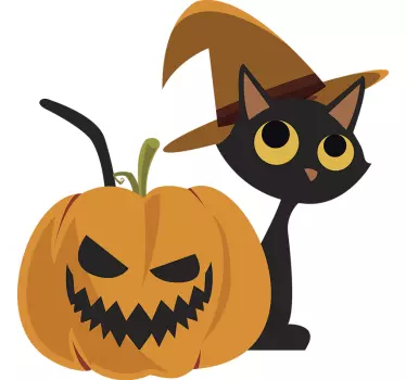 Vinilo Halloween Jack o' lantern - TenVinilo