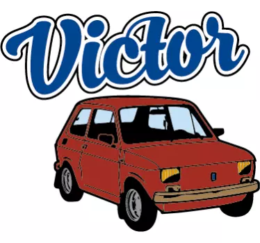 Vinilo coche para niños pequeños - TenVinilo