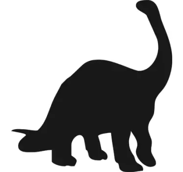 Vinilo pizarra silueta diplodocus - TenVinilo
