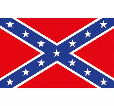 Vinilo decorativo bandera confederada - TenVinilo