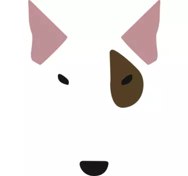 Vinilo decorativo cara bull terrier - TenVinilo