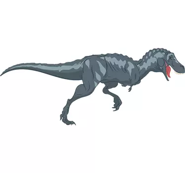 Vinilo decorativo dinosaurio en carrera - TenVinilo