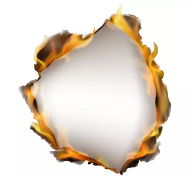 Vinilo decorativo efectos visuales agujero de fuego - TenVinilo