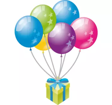 Vinilo decorativo infantil globos - TenVinilo