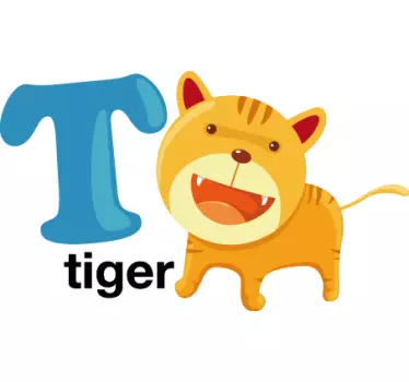 Vinilo decorativo letra T - TenVinilo